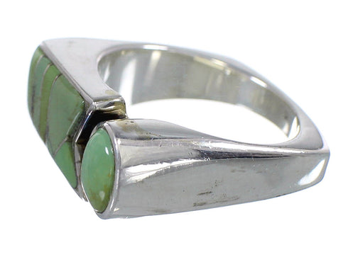 Sterling Silver Turquoise Southwest Ring Size 8-1/4 VX61417